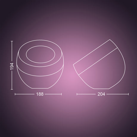 Philips Hue White and Color Ambiance Lámpara de mesa Iris negro RGBW 8W 871951426448900 570lm - imagen 9