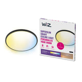 WiZ White Ambiance Plafón SuperSlim Negro 22W 2450lm 55495500 | Philips