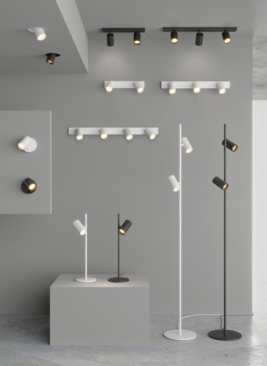 ACB Gina Ceiling Light 3874/R3 Textured White, LED GU10 3x8W, Adjustable P3874R30B