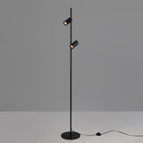 ACB Gina Lámpara de pie 3874 Negro Texturado, LED GU10 2x8W, I, Orientable H3874080N