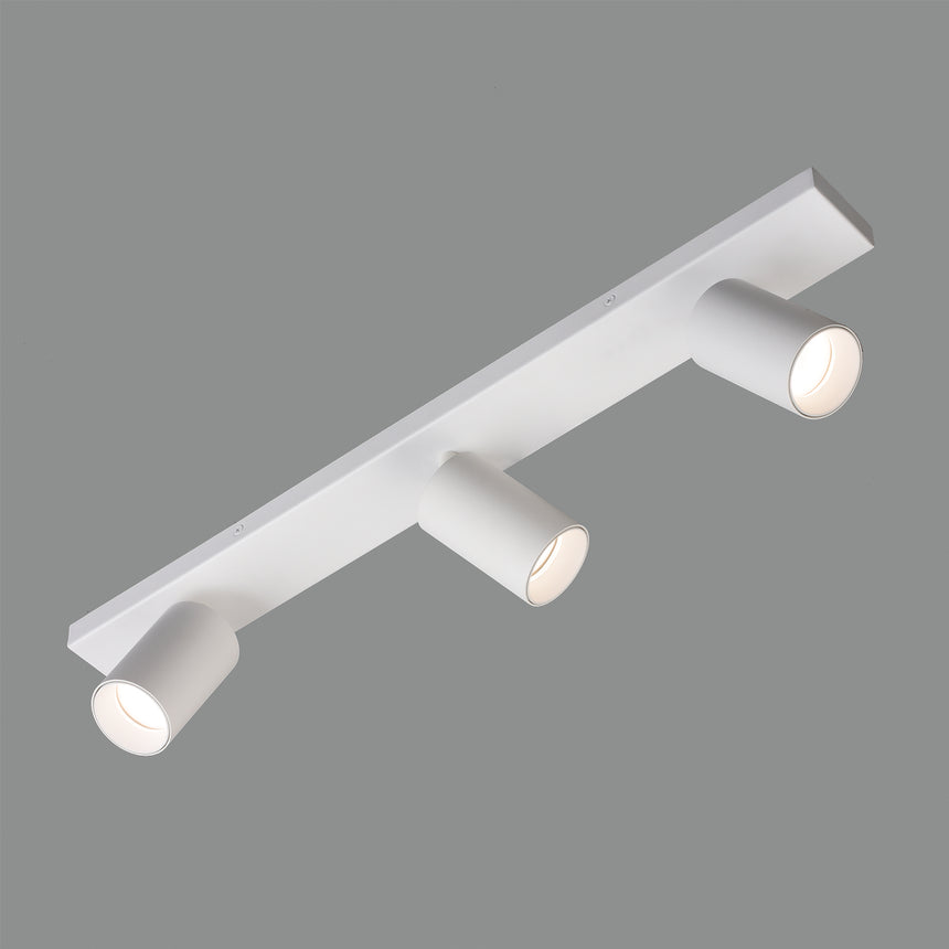 ACB Gina Ceiling Light 3874/R3 Textured White, LED GU10 3x8W, Adjustable P3874R30B