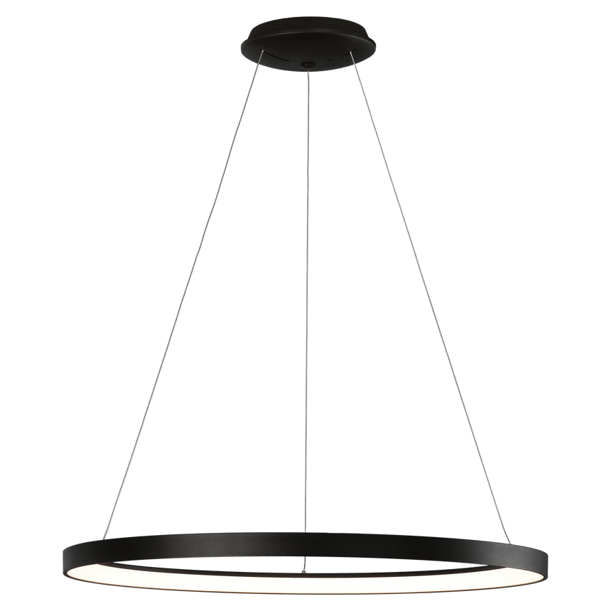 Lámpara de techo colgante ACB Grace negro texturado Ø98cm regulable C3848472NDP