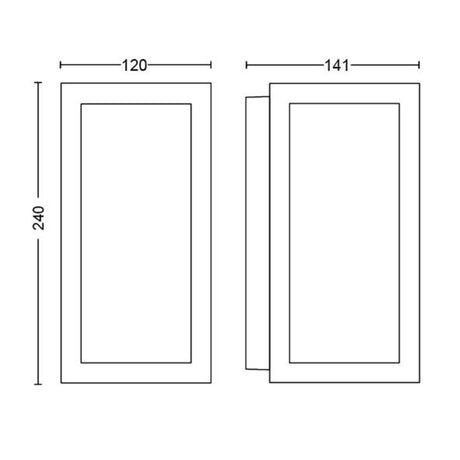 Philips Hue White and Color Ambiance Aplique de pared Impress negro RGBW 16W IP44 1742930P7 - imagen 7