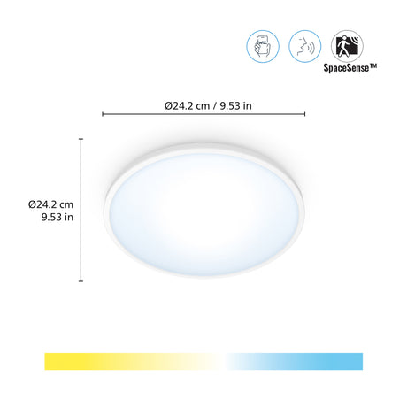WiZ Plafón SuperSlim 14W 1300lm 33797800 - vista alternativa | Philips
