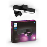 Philips Hue White and Color Ambiance Foco 3 luces Centris negro RGBW 25W 5060830P7 350lm