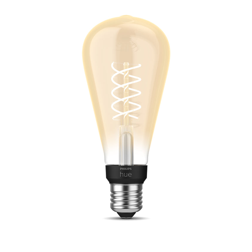 Philips Hue White Bombilla LED filament ámbar White E27 7W 550lm 34306100 - vista alternativa