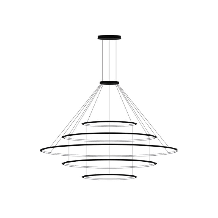 Lámpara de techo colgante LedsC4 Circular Outward 5 Rings ( ) grande LED CF4F-00V9AZDU14