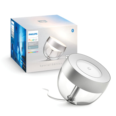 Philips Hue White and Color Ambiance Lámpara de mesa Iris plata RGBW 8W 570lm 41152400