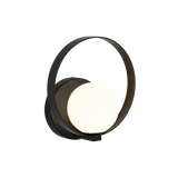 ACB Halo Aplique 16/3815 Negro Texturado/Opal, LED 5W 370lm, CRI90 , LED integrado, Kelvin 2700K-3000K Slide Switch A3815170N