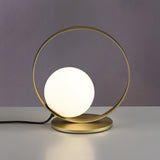 ACB Halo Sobremesa 3815/1 Oro Tecnico/Opal, LED 5W 370lm, CRI90 I, LED integrado, Kelvin 2700K-3000K Slide Switch S3815170O