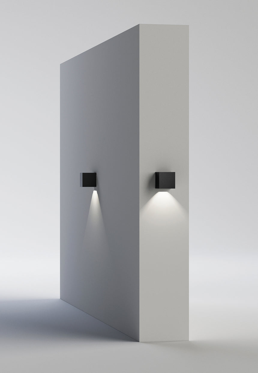 ACB Hamal Aplique 16/2081 Antracita Texturado, LED COB 9W 3000K 811lm, CRI80 IP65, LED integrado A2081000GR