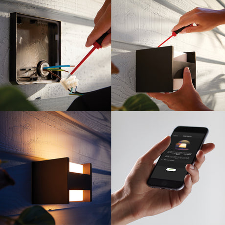 Philips Hue White Aplique de pared Fuzo blanco White 15W IP44 1160lm 38278700 - imagen 6