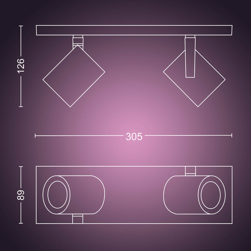 Philips Hue White and Color Ambiance Foco Argenta blanco RGBW 6W 5062231P7 350lm - imagen 8