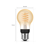Philips Hue White Bombilla LED filament ámbar White E27 7W 871951434294100 550lm