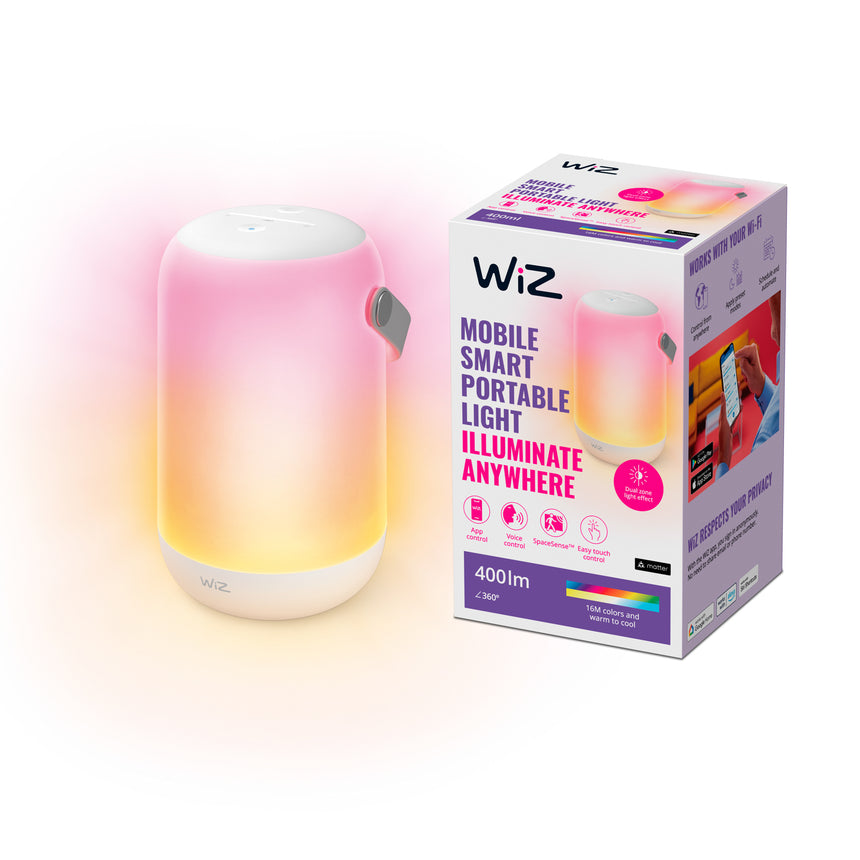 WiZ Lámpara de mesa True Portable RGBW 14W 400lm 55441200 | Philips