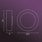 Philips Hue White and Color Ambiance Aplique de pared Daylo negro RGBW 15W IP44 1746530P7 - imagen 7