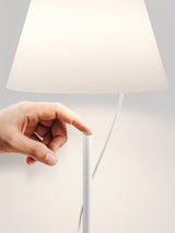Lodes Lámpara de pie Hover blanco mate LED 2700K 18471-1027
