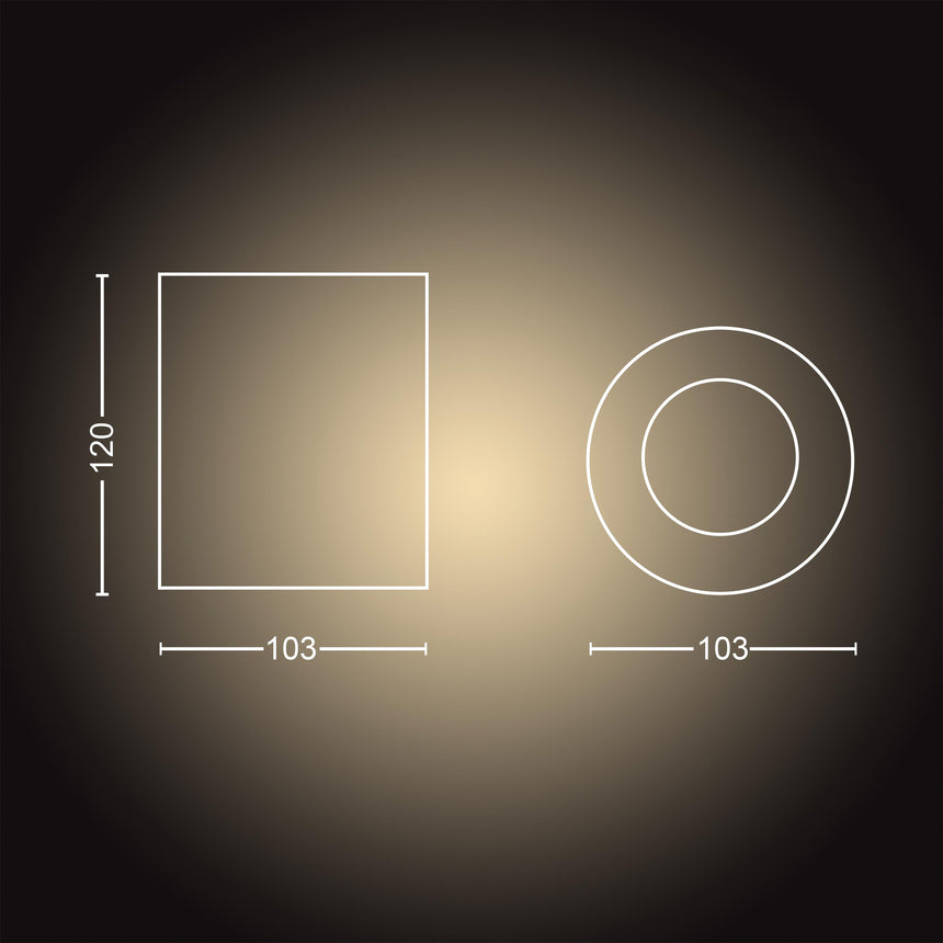 Philips Hue Foco Pillar negro White Ambiance 5W 871951433844900 350lm - imagen 9