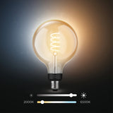 Philips Hue Bombilla globo filament White Ambiance E27 7W 871951430154200 550lm - imagen 3