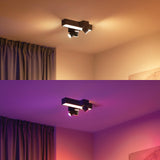 Philips Hue White and Color Ambiance Foco 3 luces Centris negro RGBW 25W 5060830P7 350lm - imagen 4