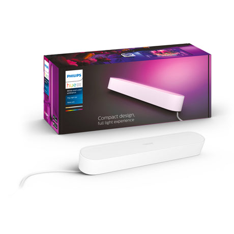 Philips Hue White and Color Ambiance Lámpara de mesa Play blanco RGBW 7W 7820131P7 530lm