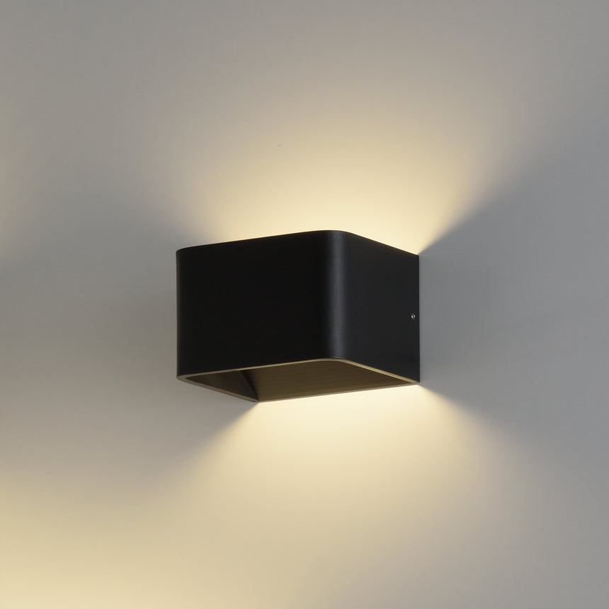 ACB Icon Aplique 16/3089-10 Negro Texturado, LED 8.5W 890lm, CRI90 I, LED integrado, Kelvin 2700K-3000K Slide Switch A3089170N