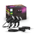 Philips Hue White and Color Ambiance Foco de jardín Lily negro RGBW 8W IP65 1741493P7 (3 uds)
