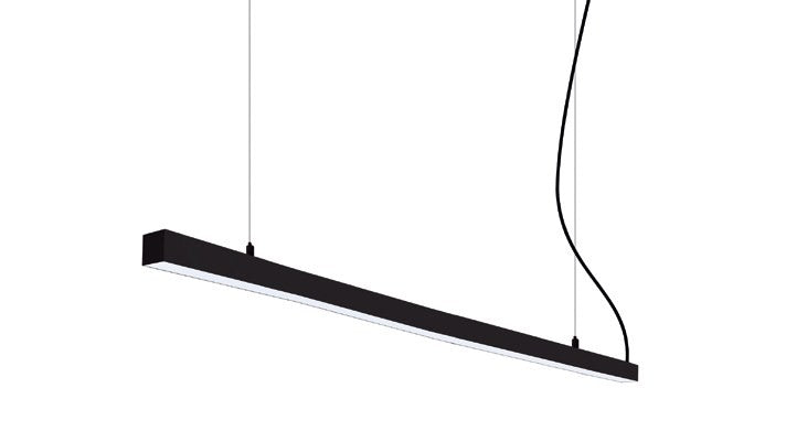 Luminaria lineal LED colgante Ilutrek Space 25