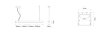 Luminaria lineal LED colgante Ilutrek Space 35