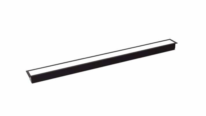 Luminaria lineal LED empotrable Ilutrek Space 50