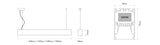 Luminaria lineal LED colgante Ilutrek Space Big