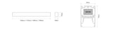 Luminaria lineal LED de superficie Ilutrek Space Big DALI
