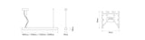 Luminaria lineal LED colgante Ilutrek Space UGR