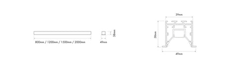 Luminaria lineal LED empotrable Ilutrek Space UGR