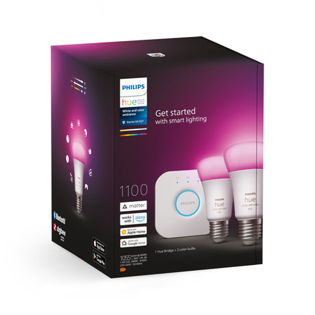 Philips Hue White and Color Ambiance Kit de inicio blanco RGBW E27 11W 1055lm 29149200 - imagen 9