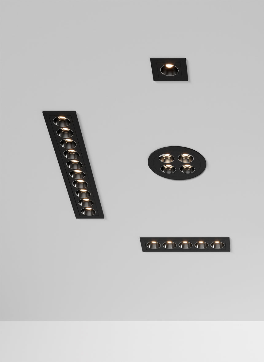 ACB Invisible Empotrable 3980/147 Negro Texturado, LED 12W 3000K 850lm, CRI90 I, LED integrado E3980000N