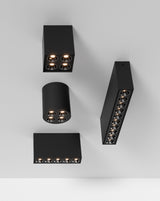 ACB Invisible Plafón 3980/70 Circular Negro Texturado, LED 9W 3000K 680lm, CRI90 , LED integrado P3980201N