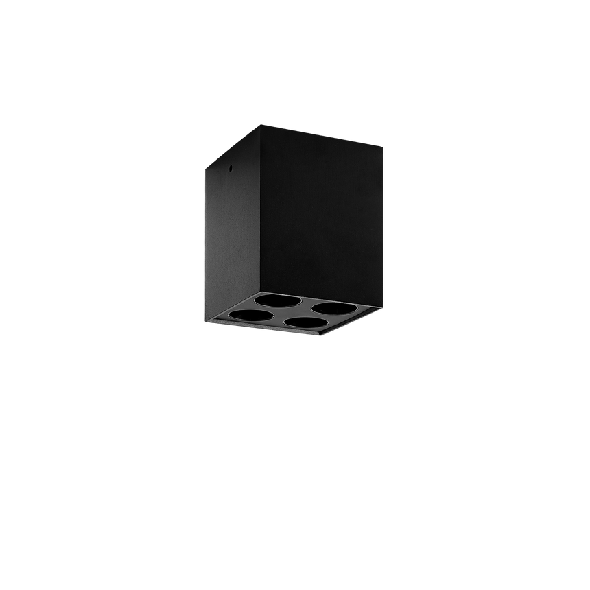 ACB Invisible Plafón 3980/66 Square Negro Texturado, LED 9W 3000K 680lm, CRI90 , LED integrado P3980200N