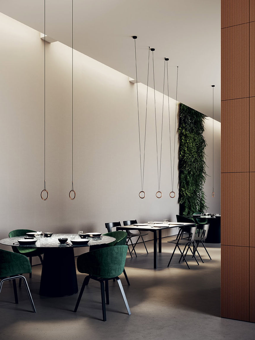 Lodes Lámpara colgante IVY V Ø16,5cm negro mate LED 2700K 17810-2020