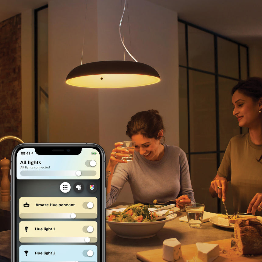 Philips Hue Lámpara colgante amaze negro White Ambiance 25W 2900lm 34107400 - imagen 3
