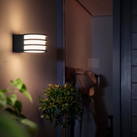 Philips Hue White Aplique de pared Lucca grafito White 9W IP44 1740193P0 806lm - imagen 3