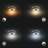 Philips Hue White and Color Ambiance Plafón Xamento negro RGBW 33W IP44 871951445225100 2350lm - imagen 6