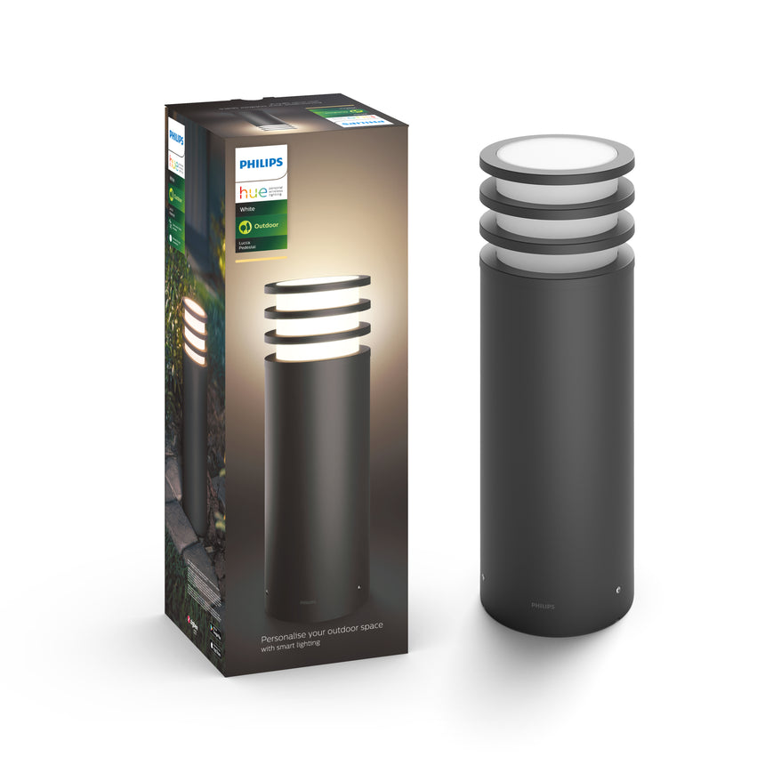 Philips Hue White Sobremesa Lucca antracita White 9W 2700K IP44 1740293P0 806lm