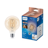 Bombilla de filamento Philips WiZ transparente G95 7W E27 806lm 372184
