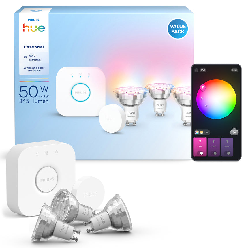 Philips Hue White and Color Ambiance Kit de inicio Essential blanco RGBW 3W (5 87211