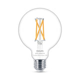 Bombilla de filamento Philips WiZ transparente G95 7W E27 806lm 372184