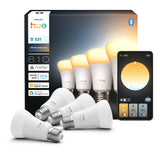 Philips Hue Bombilla White Ambiance E27 6W 810lm (4 uds) 8720169364745