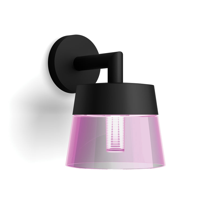 Philips Hue White and Color Ambiance Aplique de pared attract negro RGBW 8W IP44 1746130P7 - vista alternativa