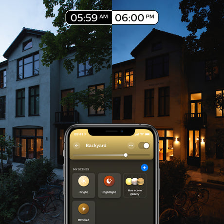 Philips Hue Aplique de pared inara negro White Ambiance 7W IP44 871951438851200 550lm - imagen 7