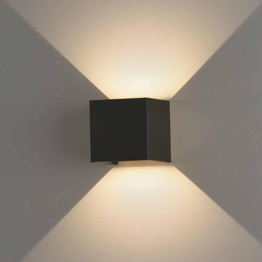 ACB Kendo Aplique 16/2032-10 Negro Texturado, LED COB 2x6W 3000K 850lm, CRI90 IP65 A203210N